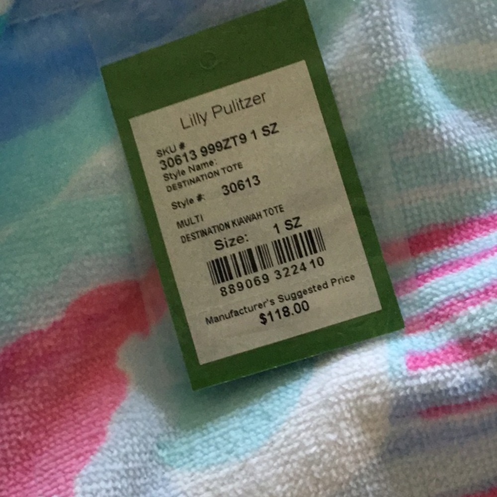 NWT lilly Pulitzer destination tote kiawah - Picture 2 of 2